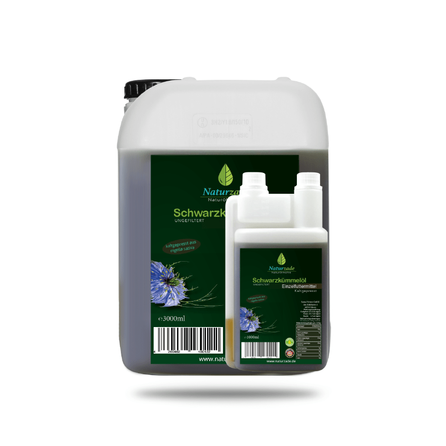 Schwarzkümmelöl-Wirkung für - Hund - und- Pferd - 4 liter